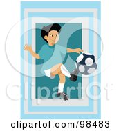 Poster, Art Print Of Soccer Boy - 9