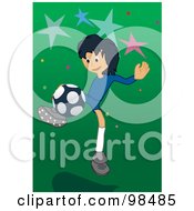 Poster, Art Print Of Soccer Boy - 4