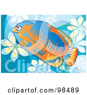 Royalty Free RF Clipart Illustration Of A Tropical Aquarium Fish 6 by mayawizard101