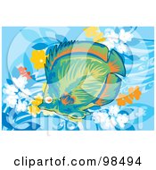 Royalty Free RF Clipart Illustration Of A Tropical Aquarium Fish 1 by mayawizard101