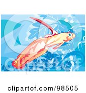 Royalty Free RF Clipart Illustration Of A Pink Goby Fish