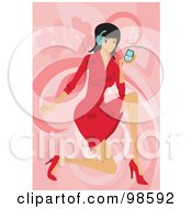 Poster, Art Print Of Woman Listening To Music - 19