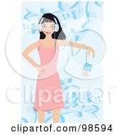 Poster, Art Print Of Woman Listening To Music - 14