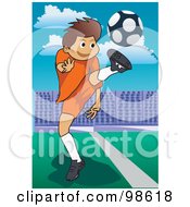 Poster, Art Print Of Soccer Boy - 10