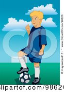 Poster, Art Print Of Soccer Boy - 17