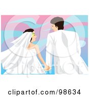 Poster, Art Print Of Loving Wedding Couple - 4