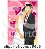 Poster, Art Print Of Loving Wedding Couple - 7