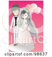 Poster, Art Print Of Loving Wedding Couple - 3