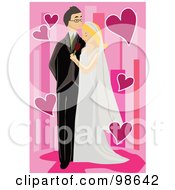 Poster, Art Print Of Loving Wedding Couple - 2