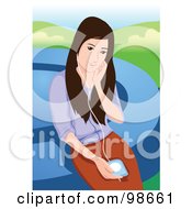 Poster, Art Print Of Woman Listening To Music - 5