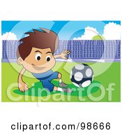 Poster, Art Print Of Soccer Boy - 20