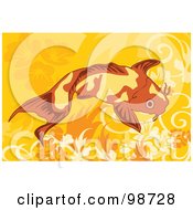 Poster, Art Print Of Swimming Koi Fish - 6