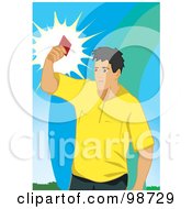 Royalty Free RF Clipart Illustration Of A Soccer Referee