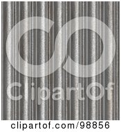 Poster, Art Print Of Seamless Background Of Corrugated Silver