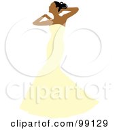 Poster, Art Print Of Graceful Indian Bride Posing In Her White Wedding Gown