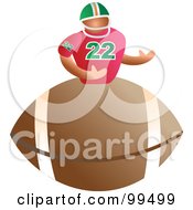 Poster, Art Print Of Man On An American Football