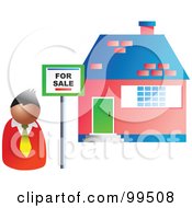 Poster, Art Print Of Realtor By A Sold House