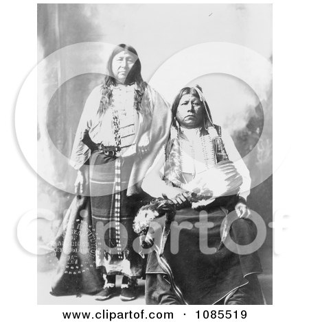 Tonkawa Indians, Grant Richards and Wife - Free Historical Stock Photography by JVPD
