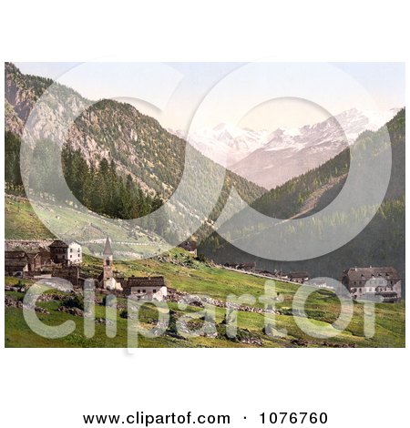 Tre Croci with a view towards the Weisskogl (Weisser Knott), Tyrol, Austria - Royalty Free Stock Photography  by JVPD