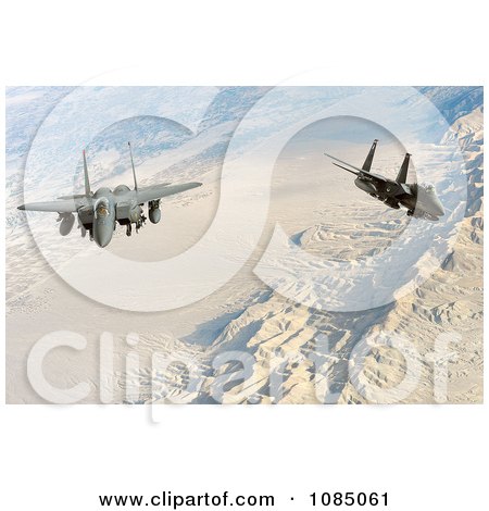 Two United States Air Force F-15E Strike Eagle Aircraft Conducting a Flight Over Afghanistan - Free Stock Photography by JVPD