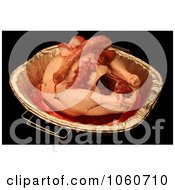 Uncooked Heart Liver Gizzard And Neck On Turkey Royalty Free Stock Photo by Kenny G Adams