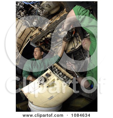 United States Navy Men Removing an Electrical Generator From a F/A-18C Hornet - Free Stock Photography by JVPD