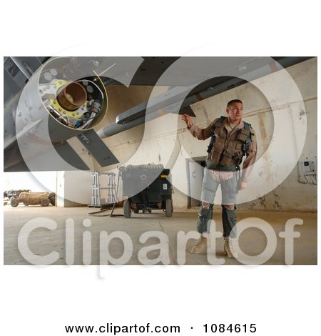 U.S. Air Force Pilot Capt. Bart Wilbanks Performing A Preflight Inspection On An F-16 Fighting Falcon Aircraft On Balad Air Base, Iraq - Free Stock Photography by JVPD