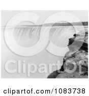 View From On Top Of Horseshoe Falls Niagara Falls Royalty Free Historical Stock Photography